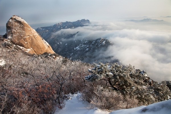고양 북한산성 설경. (사진제공=경기북부청)