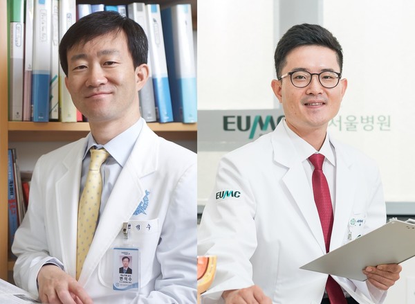 분당서울대병원 비뇨의학과 변석수 교수(좌), 이대서울병원 비뇨의학과 김명 교수(우) (사진제공=분당서울대병원)