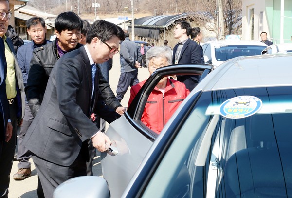 천원택시 운행식. (사진제공=파주시청)
