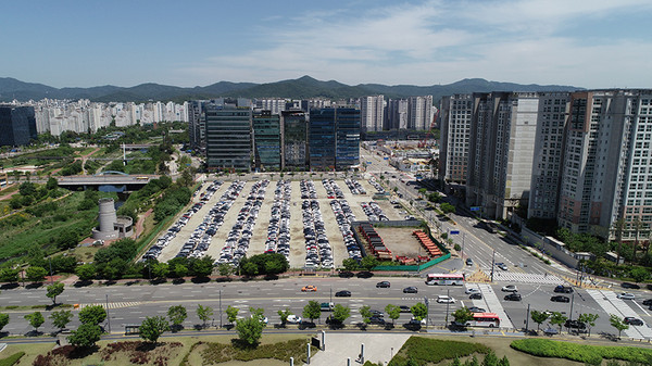 성남시는 분당구 삼평동 641의 2만5719㎡ 규모 시유지에 우수기업 유치를 위해 24일 재공고에 들어갔다. (사진제공=성남시청)
