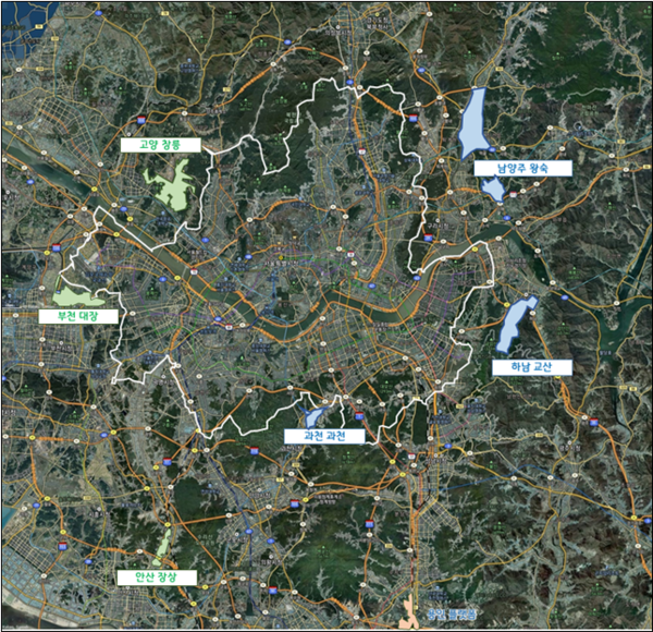 3기 신도시(대규모 택지) 위치도. (사진제공=경기도청)