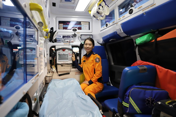 심정지 환자 살린  새내기  김수현 소방사.(사진제공=화성소방서)