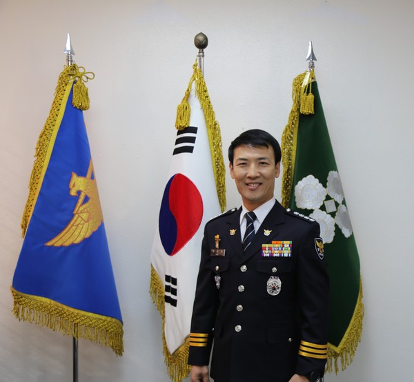제71대 양평경찰서장으로 취임한 최준영 서장. (사진제공=양평경찰서)