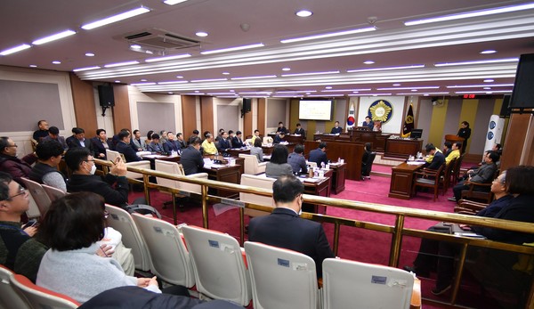 포천시의회는 4일 제146회 임시회 제1차 본회의를 개회한 가운데 9일간의 의사일정에 들어갔다. (사진제공=포천시의회)