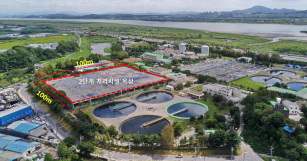 고양 일산수질복원센터 상부 공원화 조성사업 2단계 처리시설 계획도. (사진제공=고양시청)