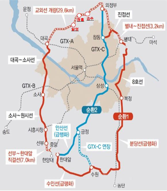교외선 노선도. (사진제공=양주시청)