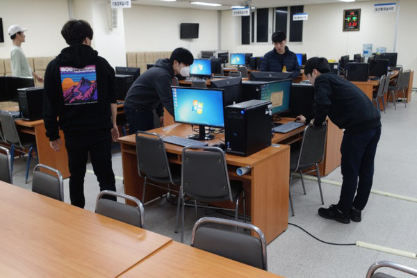 11일 안양시는 코로나19의 시청사 확산에 대비한 정보통신분야 임시근무확립계획을 마련했다. 사진은 시청 CPX상황실. (사진제공=안양시청)
