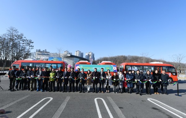한강이음버스 개통식 (사진제공=김포시청)