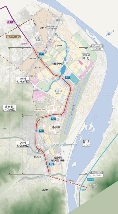 서울 지하철 5호선 노선도. (사진제공=국토교통부)