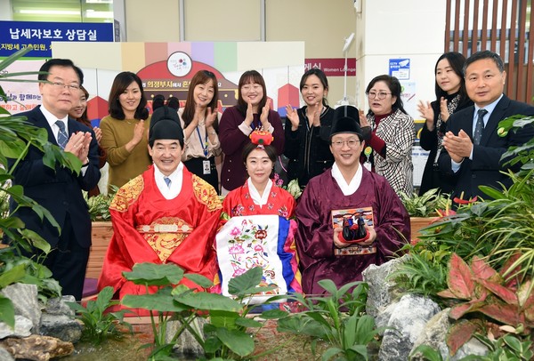 의정부시  ‘시장과 함께하는 인증샷’ 이벤트. (사진제공=의정부시청)