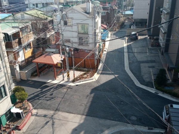 사진은 양지1공원 주변도로개설(공사후). (사진제공=안양시청)