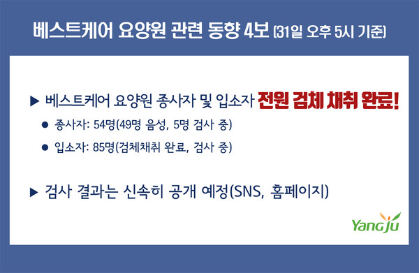 베스트케어 요양원 동향4보. (사진제공=양주시청)