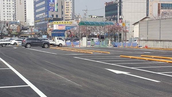 평택시는 2일, 한국철도공사와 협업으로 서정리역 환승주차장을 확장했다. (사진제공=평택시청)
