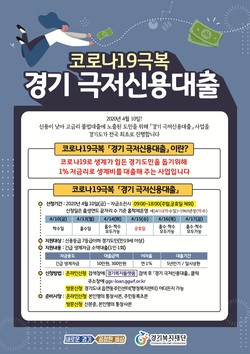 사진은 경기 신용대출 포스터. (사진제공=용인시청)
