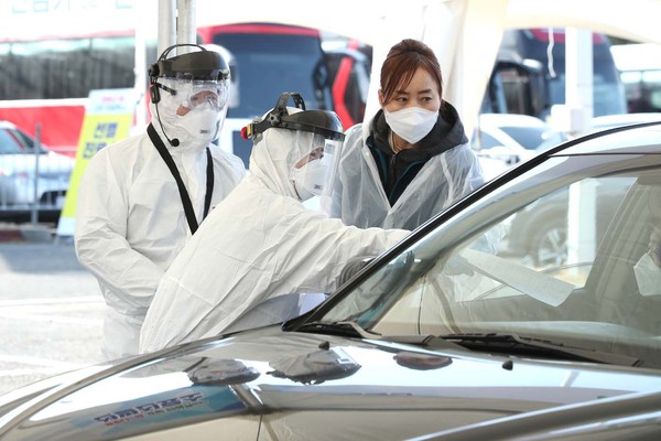 고양시 안심카(Car) 선별진료소. (사진제공=고양시청)