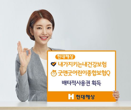 22일 손보업계에 따르면 현대해상은 '내가지키는내건강보험'과 '굿앤굿어린이종합보험Q'에 대해 각각 6개월과 3개월의 배타적사용권을 획득했다.(사진=현대해상)