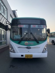 오산역환승센터와 화성시 장지동을 오가는 오산 760번 버스가 5일부터 SRT 동탄역까지 연장·증차 운행된다. (사진제공=오산시청)