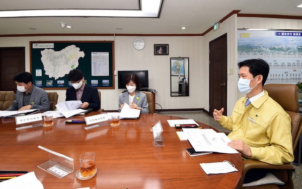 의정부시는 지난 1일 황범순 부시장 주재로 ‘2021년도 국비 확보 대책회의’를 가졌다. (사진제공=의정부시청)