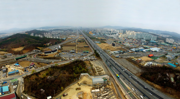 경기 용인 플랫폼 시티 대상구역 보정동 일대  전경. (사진제공=용인시청)