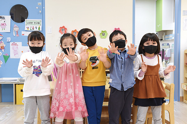 어린이집 감동마스크 배부.