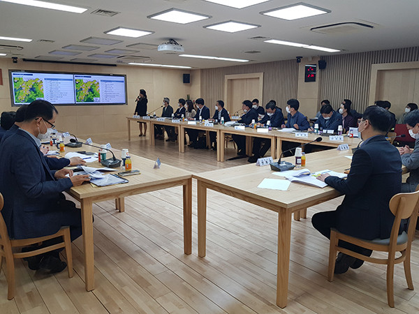 하남시는 한국토지주택공사·경기도시공사·하남도시공사 관계자와 ‘교산신도시 지구계획 협의단’ 회의를 개최했다. (사진제공=하남시청)
