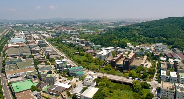 사진은 하늘에서 바라본 ‘출판도시’ 전경. (사진=파주시청 전경)