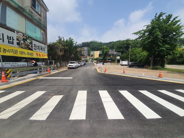 사진은 삼막농원 주변 도로개설. (사진제공=안양시청)