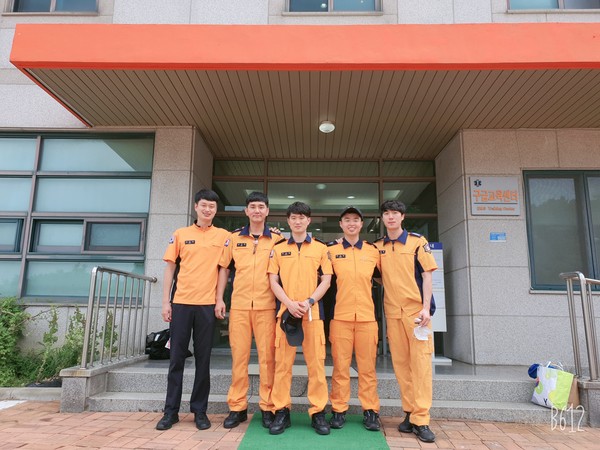 하남소방서는 지난 7일 소방학교에서 열리는 경기도 소방기술경연대회 구급분야(응급처치 팀 전술)에서 1위를 차지 했다. (사진제공=하남소방서)