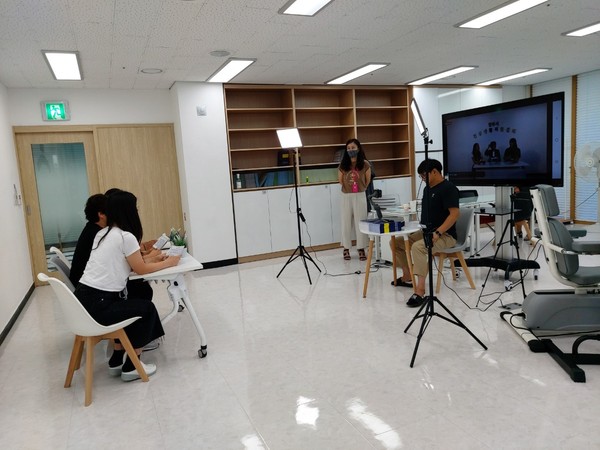 라이브 방송 모습 (사진제공=양주시청)