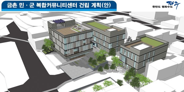금촌 민군 복합커뮤니티 건립 계획(안) 조감도. (사진제공=파주시청)