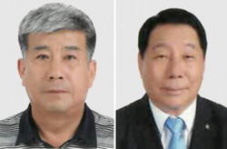 2020년 양평군민대상에 김남수 양평생활안전연합회장(왼쪽)과 천희일 양평로타리클럽 창립자가 각각 선정됐다. (사진제공=양평군청)