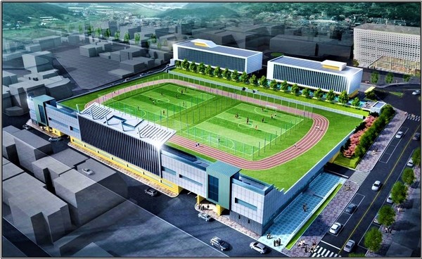 이천시 공설운동장 주차전용건축물 조감도. (사진제공=이천시청)