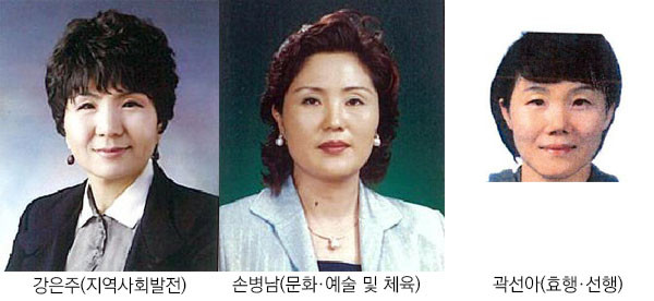2020년도 과천시민대상 수상자로 강은주(지역사회발전 부문), 손병남(문화·교육 및 체육 부문), 곽선아(효행·선행 부문)씨를 각각 선정됐다.