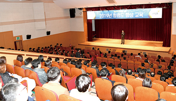 2019 청렴도 향상 교육. (사진제공=파주시청)