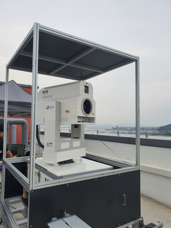 시흥시가 세계 최초로 개발한 라이다(LiDAR) 미세먼지관리시스템. (사진제공=시흥시청)