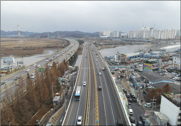 인천과 시흥을 연결하는 소래로·소래대교가  오늘전면 개통된다. (사진제공=인천시청)