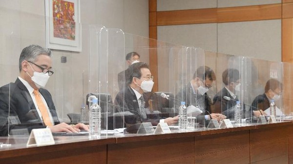 김용범 기획재정부 제1차관은 4일 제4차 혁신성장정책금융협의회에서 “한국판 뉴딜의 성공적 추진을 위한 물적 기반을 마련하는 데 정책금융이 적극 기여하겠다”고 강조했다.(사진=기재부)