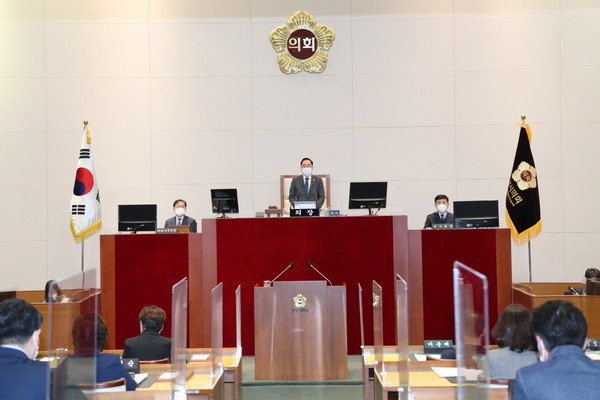 성남시의회는 17일 제259회 제2차 정례회 제5차 본회의를 끝으로 2020년도 의사일정을 마무리했다. (사진제공=성남시의회)