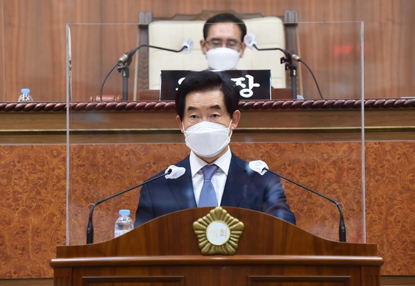 의정부시 2021년도 본예산1조 2692억원이 21일 제302회 의정부시의회 제2차 정례회에서 의결됐다. (사진제공=의정부시청)