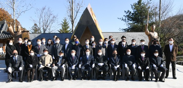 남한산성 항일운동 기념탑 제막식 (사진제공=광주시청)