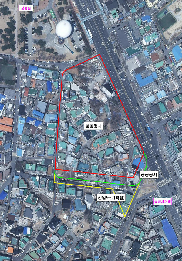 2022년 문을 여는 수원팔달경찰서(팔달구 지동) 사업부지 내 토지 소유권이 경찰청으로 이전 완료됐다. (사진제공=수원시청)