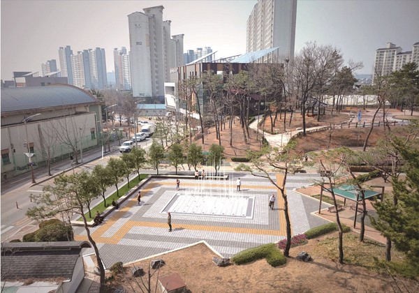 안성시는 지난 23일, 공도읍 청송근린공원의 새 단장을 위한 정비 공사에 착공했다. 사진은 청송근린공원 조감도. (사진제공=안성시청)