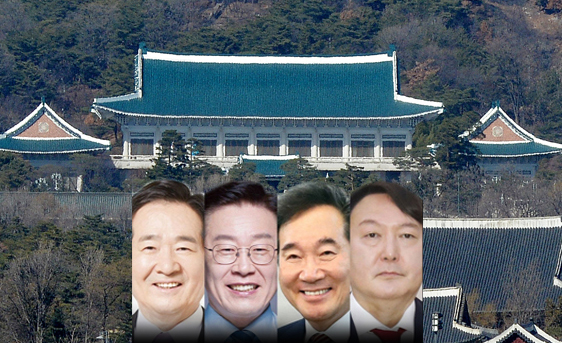 내년 3월 9일 실시될 ‘제20대 대통령 선거’를 앞두고 KSOI와 리얼미터가 각각 TBS와 YTN 의뢰로 여론조사를 실시한 결과 유력 대선주자들이 앞서거니, 뒷서거니 하면서 순위 다툼을 벌여 귀추가 주목된다. 사진 왼쪽부터 정세균·이재명·이낙연·윤석열 후보자. (사진=중앙신문DB)