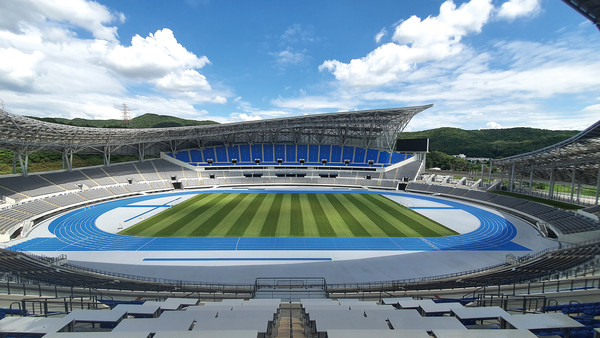 2022년 경기도종합체육대회 개막식이 열릴 예정인 용인미르스타디움. (사진제공=용인시청)