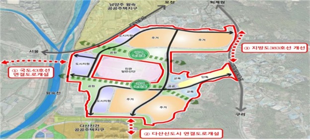 사진은 남양주시 진건읍 진관리·배양리 일원 위치도. (사진제공=국토부)
