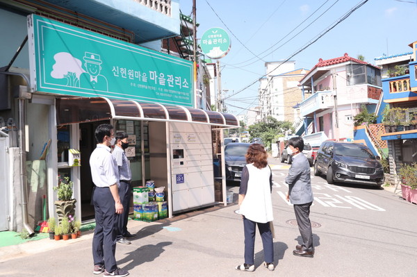 서로e음가게 사전점검. (사진제공=서구청)