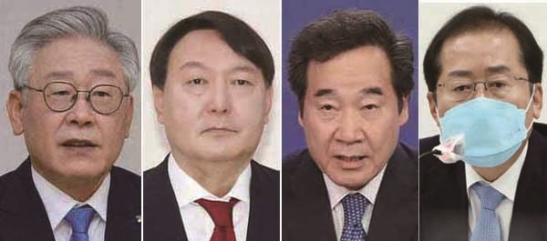 ‘제20대 대통령 후보’를 묻는 가상 대결에서 더불어민주당 이재명 후보와 국민의힘 윤석열 후보간 ‘양강구도’가 형성되고 있는 가운데 이낙연-홍준표 후보가 뒤를 바짝 쫓고 있어 관심이다. (사진=중앙신문DB)
