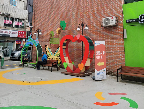 금촌통일시장 명동광장 노천공간. (사진제공=파주시청)