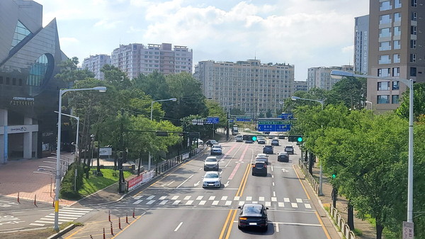 백석체육센터 교차로 횡단보도. (사진제공=고양시청)