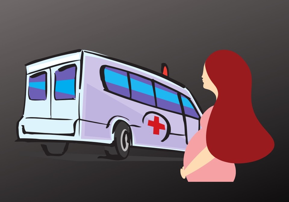 코로나19에 확진돼 재택치료 중이던 임신부가 출산에 임박했지만 병상이 없어 헤매다 구급차 안에서 출산했다. (CG=중앙신문)